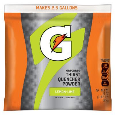 Gatorade® G Series 02 Perform® Thirst Quencher Instant Powder, 21 oz, Pouch, 2.5 gal Yield, Lemon-Lime, 03969