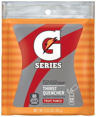Gatorade® G Series 02 Perform® Thirst Quencher Instant Powder, 2.12 oz, Pouch, 32 oz Yield, Fruit Punch, 33808