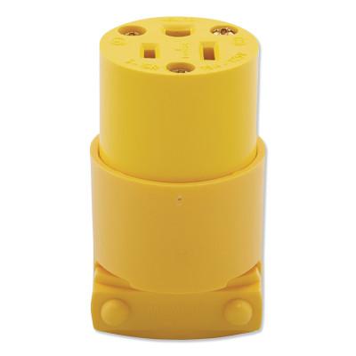 Eaton 3 Wire Grounded Vinyl Plug, 15 Amps, 25 Volts, Female, 4887-BOX
