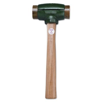 Garland Mfg Split Head Hammers, 2 3/4 in Dia., 14 in Handle, Rawhide, 31005