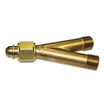 Western Enterprises Y Connections, 200 PSIG, Brass, Oxygen, 9/16 in - 18 (M), 101