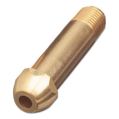 Western Enterprises Regulator Inlet Nipples, 5/16", Brass, CGA-580; CGA-510; CGA-500; CGA-590, 15-8M2