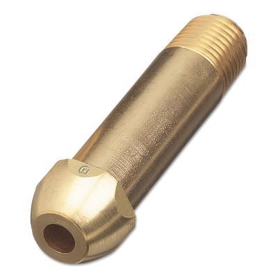 Western Enterprises Regulator Inlet Nipples, 1/4", Brass, CGA-580; CGA-510; CGA-500; CGA-590, 15-8M1