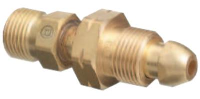 Western Enterprises Brass Cylinder Adaptor, 3,000 psig, CGA-200 x CGA-510, WD-324