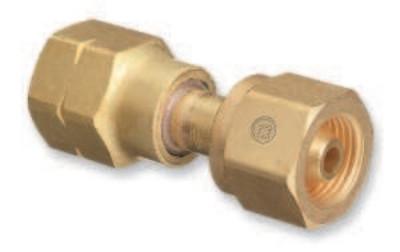 Western Enterprises Brass Cylinder Adaptors, CGA-300 Commercial Acetylene To CGA-510 POL Acetylene, 16