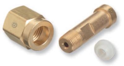 Western Enterprises Regulator Inlet Nuts, Air, Stainless Steel, CGA-347, Hand-Tight, SS-6347-2
