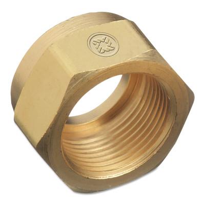 Western Enterprises Regulator Inlet Nuts, Acetylene (B), Brass, CGA-520, 300-2