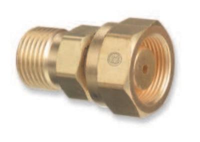 Western Enterprises Brass Cylinder Adaptors,CGA520 "B" Tank Acetylene To CGA300 Commercial Acetylene, 319