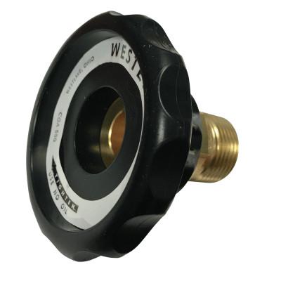 Western Enterprises Regulator Inlet Nuts, Argon; Helium; Nitrogen, Plastic, CGA-580, 692P