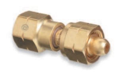 Western Enterprises Brass Cylinder Adaptors, From CGA-555 Propane (LqW) To CGA-510 POL Acetylene, 802