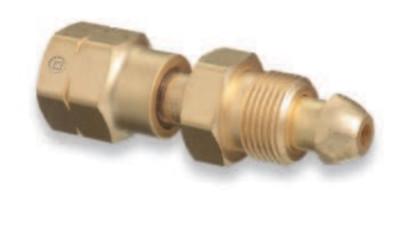 Western Enterprises Brass Cylinder Adaptors, From CGA-580 Nitrogen To CGA-590 Industrial Air, 813