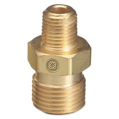 Western Enterprises Male NPT Outlet Adaptor for Manifold Pipelines, Brass, Carbon Dioxide, 1/2 in NPT, B-22