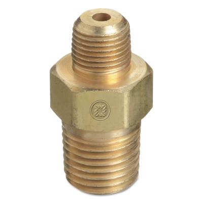 Western Enterprises Pipe Thread Reducer Bushings, Brass, 1/4 in (NPT); 3/8 in (NPT), B-6-4HP
