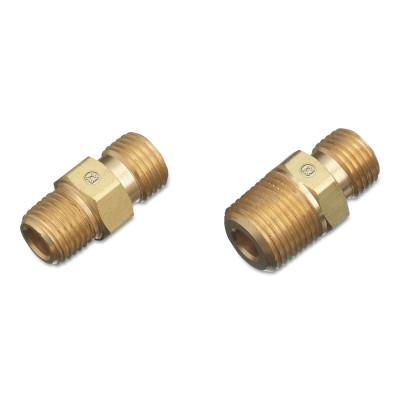 Western Enterprises Regulator Outlet Bushing, 200 psi, Brass, D-Size, 1/2 in (NPT) RH, Male, Oxygen, D-34