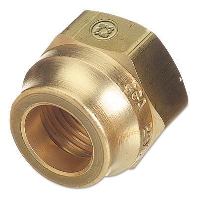 Western Enterprises Brass SAE Flare Tubing Connections, Nut, 500 PSIG, Brass, 0.75 in - 16, F-30