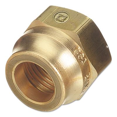 Western Enterprises Brass SAE Flare Tubing Connections, Nut, 500 PSIG, Brass, 0.875 in - 14, F-40