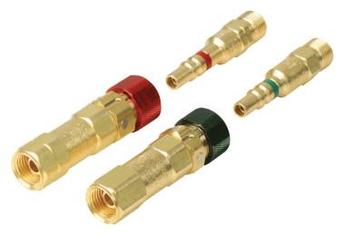 Western Enterprises Quick Connects, Hose to Hose w/Check, QDB105 (M); QDB101 (F) Oxygen/Inert Gas, QDB22