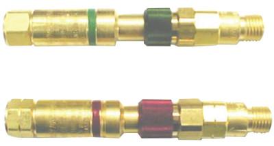 Western Enterprises Safemate Quick Connect Set w/Flash Arrestors, Regulator to Hose, Oxygen/Fuel Gas, QDF30