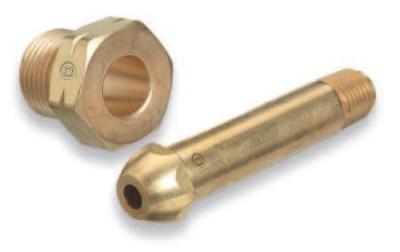 Western Enterprises Regulator Inlet Nipples, 1/4"(NPT), 3", Stainless Steel, CGA-510;CGA-580;CGA-590, SS-15-3CV