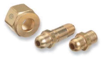 Western Enterprises Regulator Inlet Nipples, Oxygen, 1/4"(NPT), 2 1/2", Stainless Steel, CGA-540, SS-63