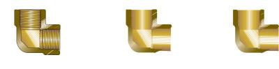 Western Enterprises Pipe Elbows, Adapter, 3,000 PSIG, Brass, Elbow - 90°, 1/2 in (NPT), WHF-4-8