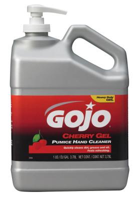 Gojo® Cherry Gel Pumice Hand Cleaners, Cherry, Bottle w/Pump, 1 gal, 2358-02