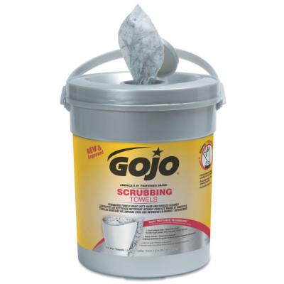 Gojo® Scrubbing Wipes, Orange, Canister, 6396-06