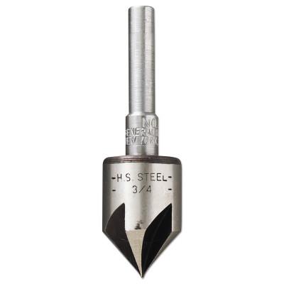 General Tools Rose Pattern Countersink Drill Bits, 3/4 in Cutting Dia, HSS Countersink, 195-3/4