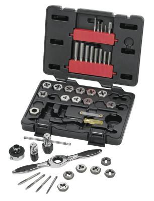 Apex Tool Group Ratcheting Tap and Die Drive Tool Set SAE, 3885