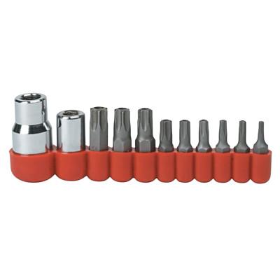 Apex Tool Group 11 Piece Bit Socket Sets, 3/8 in, SAE, 80555