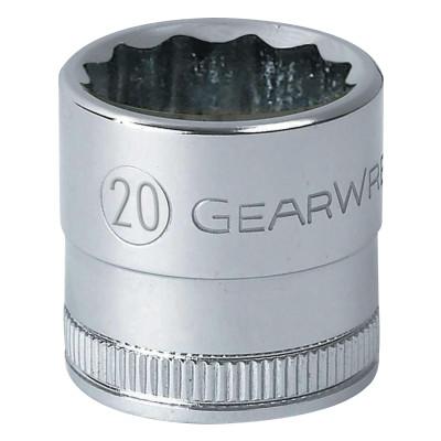 Apex Tool Group Surface Drive12 Point Deep Metric Sockets, 1/2 in Dr, 24 mm Opening, 80822