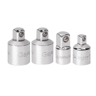 Apex Tool Group 4 Piece Clip Rail Adapter Set, Full Polish Chrome, 1/4 in, 3/8 in, 1/2 in, 81217