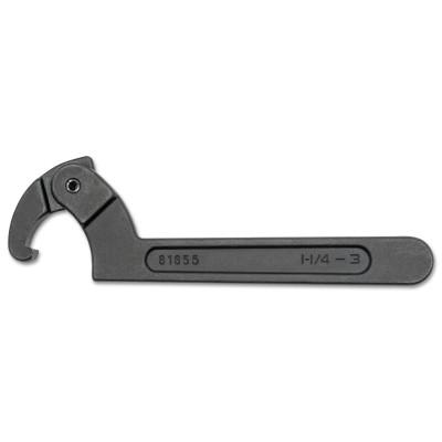 Apex Tool Group Adjustable Spanner Wrenches, 8 3/4 in Opening, Forged Alloy Steel, 11.97 in, 81858