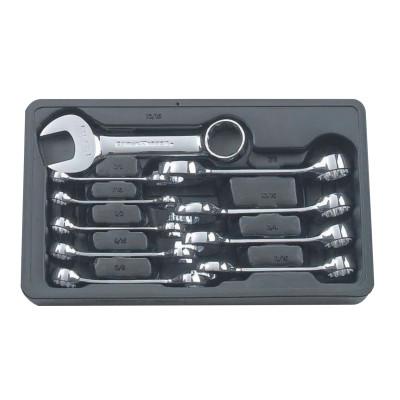 Apex Tool Group 10 Pc Combination Non-Ratcheting Wrench Sets, 12 Point, SAE, 81905