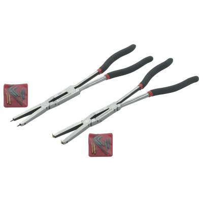 Apex Tool Group 2 Piece Double-X Snap Ring Pliers Set, 90°; Straight Tip, 82110