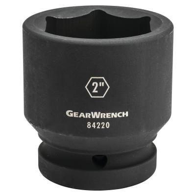 Apex Tool Group 1 in Drive 6 Point Standard Impact Sockets, 2 in, 84220