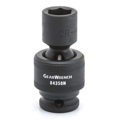 Apex Tool Group 6 Point Standard Universal Impact SAE Sockets, 3/8 in Dr, 1/2 in Opening, 84348N