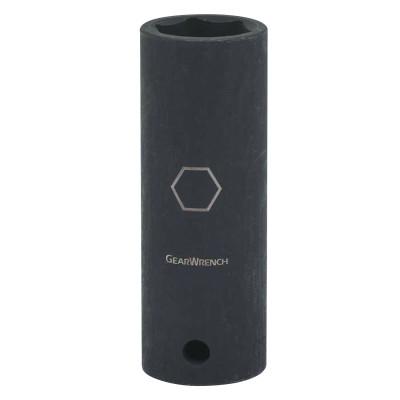 Apex Tool Group 6 Point Deep Impact Metric Sockets, 1/2 in Dr, 25 mm Opening, 84583N