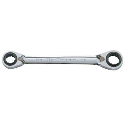 Apex Tool Group QuadBox Ratcheting Wrenches, 9/16" x 5/8" x 11/16" x 3/4", 8.27" L, 85202D