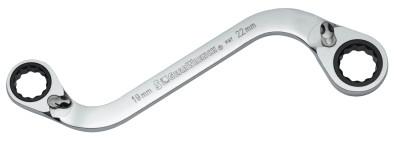 Apex Tool Group S-Shape Reversible Double Box Ratcheting Wrenches, 10 mm; 12 mm, 85222