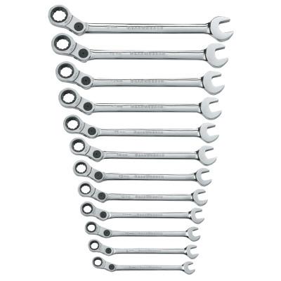 Apex Tool Group 12 Pc Indexing Combination Wrench Sets, 12 Point, Metric, 85488