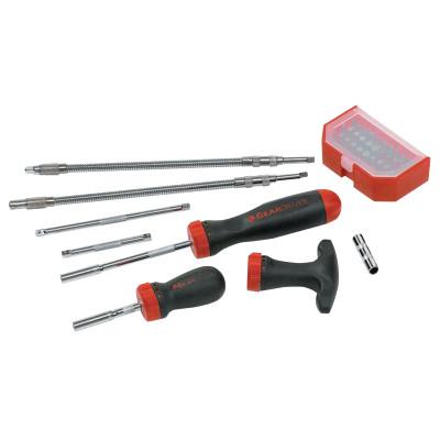 Apex Tool Group 40 Piece Ratcheting Screwdriver Sets, Black/Red, 8940