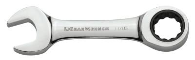 Apex Tool Group Stubby Combination Ratcheting Wrenches, 13 mm, 9513