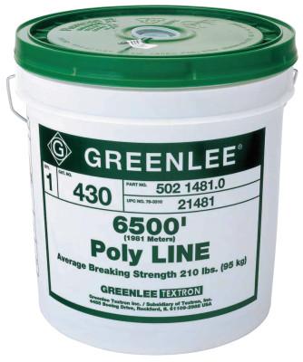Greenlee® Poly Lines, 24 lb Cap., 5,200 ft, 431