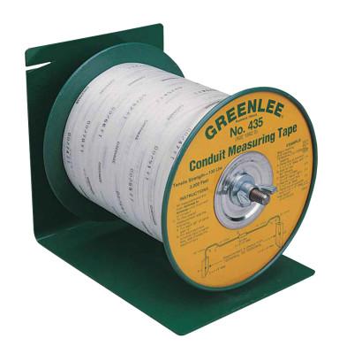 Greenlee?? Poly-Measuring Tape, 3/16 in W, Waterproof Polyester, 3000 ft, 435