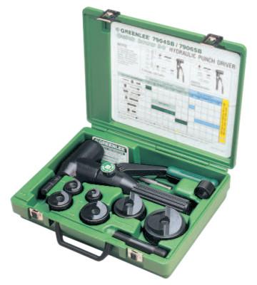 Greenlee?? Quick Draw Hydraulic Punch Kits, 7/8 in - 2 3/8 in, 10 gauge (mild steel), 7906SB