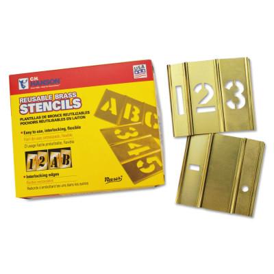 C.H. Hanson® Brass Stencil Number Sets, Brass, 2 1/2 in, 10012