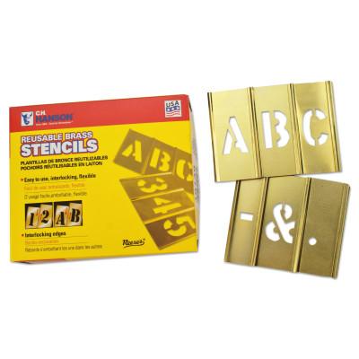 C.H. Hanson® 33 Piece Single Letter Sets, Brass, 2 in, 10031