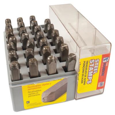 C.H. Hanson® Heavy Duty Steel Hand Stamp Sets, 3/16 in, A thru Z, 20951