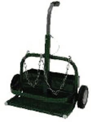 Saf-T-Cart™ 150 Series Carts, Holds 14 in dia. Cylinders, 6 in Semi-Pneumatic Wheels, 150-6